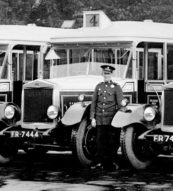 Blackpool Corporation FR7444, Leyland Lioness, Burlingham(?) Body